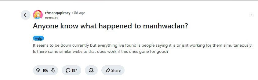 Is ManhwaClan Down? What Happened to ManhwaClan and Where Can Readers Go Now? 2 manhwaclan reddit
