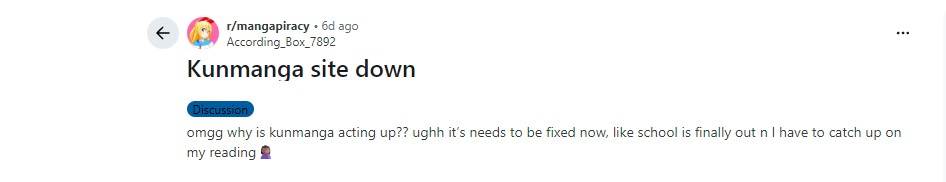 Is KunManga Down? Here’s What Manga Readers Are Saying 2 kun down
